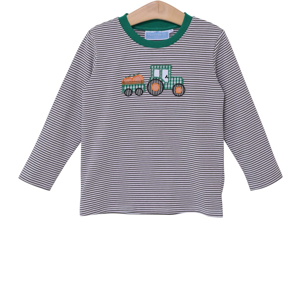 Tractor Pumpkin Applique Shirt  - Doodlebug's Children's Boutique