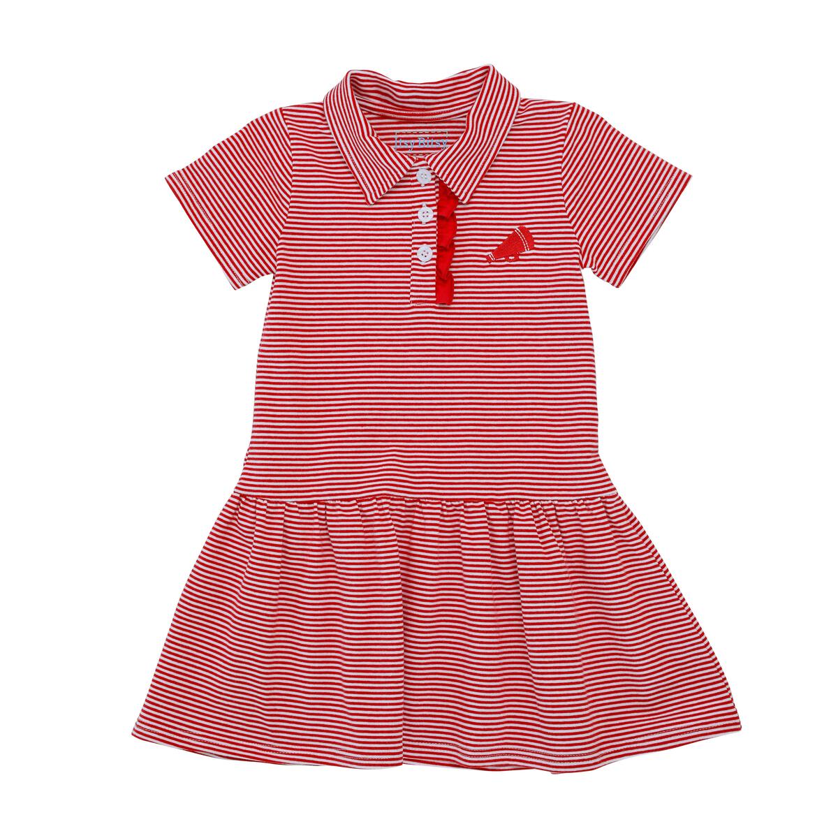 Red Megaphone Dress  - Doodlebug's Children's Boutique