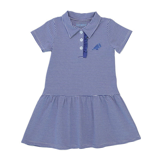 Royal Blue Megaphone Dress  - Doodlebug's Children's Boutique