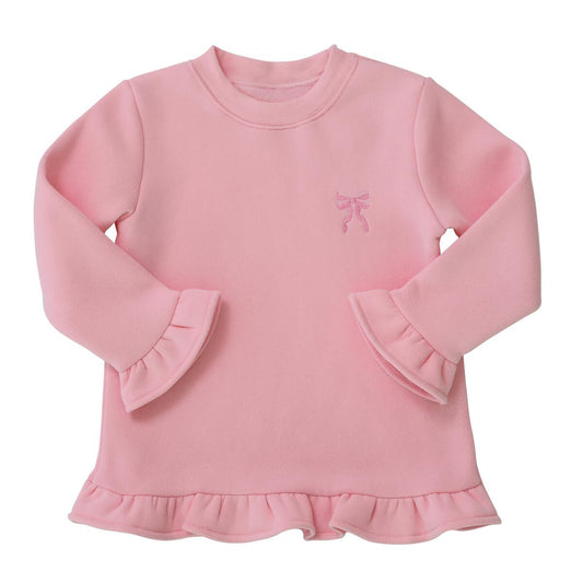 Ruffle Bow Sweatshirt  - Doodlebug's Children's Boutique