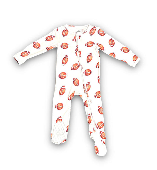 Football Bamboo Footie  - Doodlebug's Children's Boutique