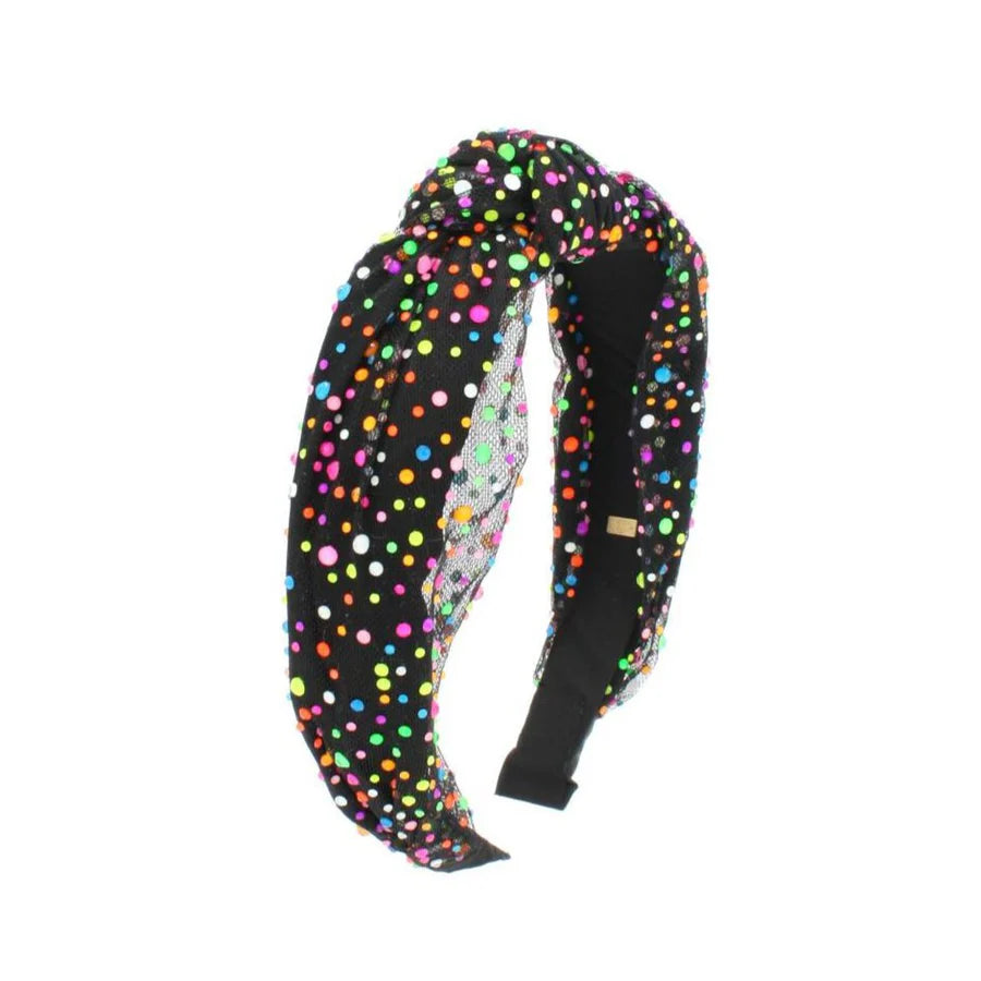Black Neon Jeweled Headband - Doodlebug's Children's Boutique
