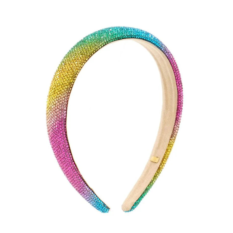 Rainbow Crystallized Thin Headband - Doodlebug's Children's Boutique