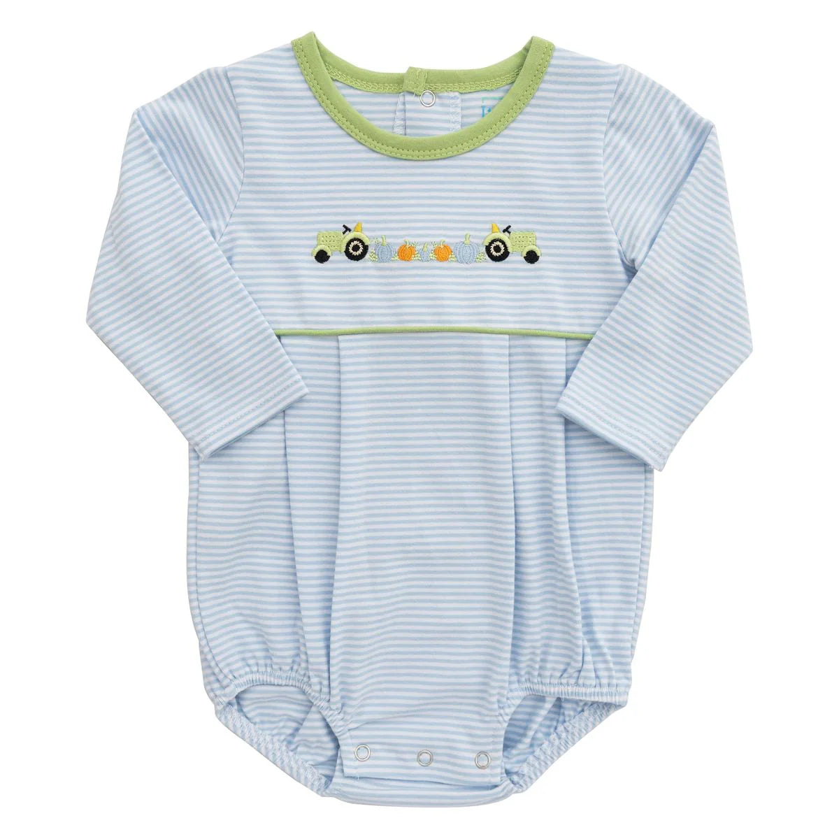 Tractor Pumpkin Long Sleeve Bubble - Doodlebug's Children's Boutique