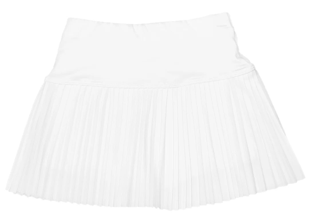 Youth Pleated Skort in White - Doodlebug's Children's Boutique