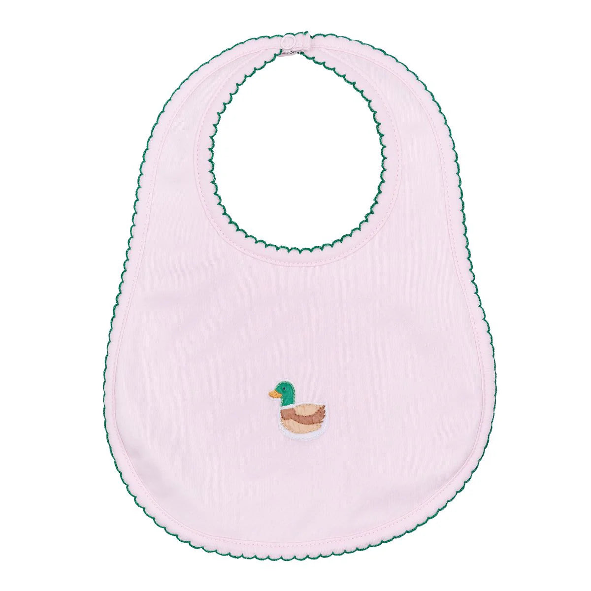 Mini Mallard Bib in Pink - Doodlebug's Children's Boutique