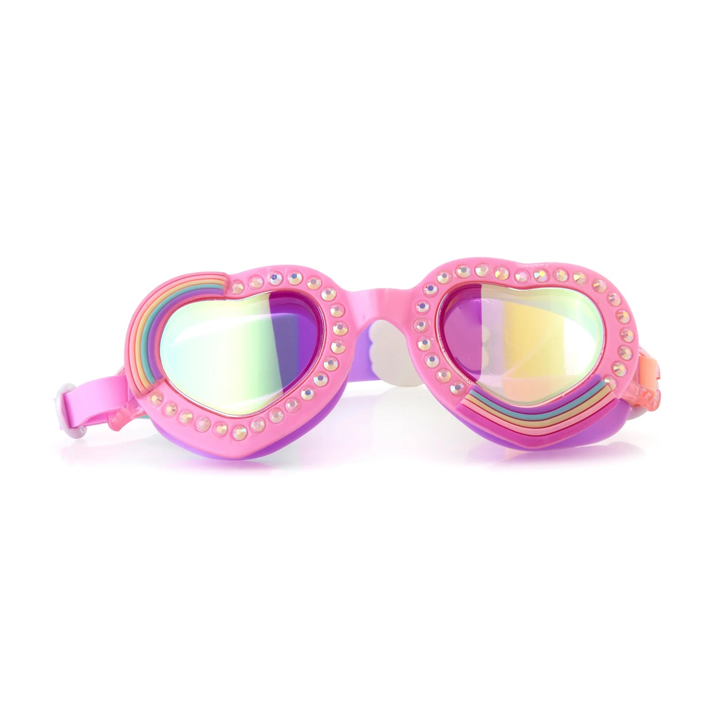 Pink All You Need is Love Swim Goggles  - Doodlebug's Children's Boutique