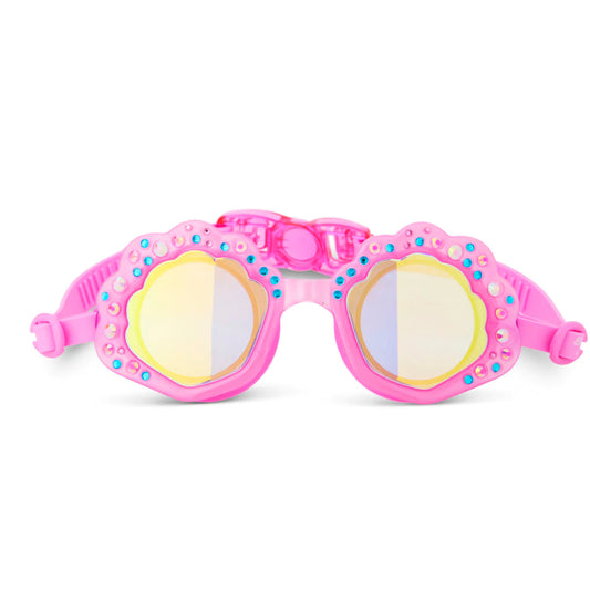 Seashell Pink Shore Swim Goggles  - Doodlebug's Children's Boutique