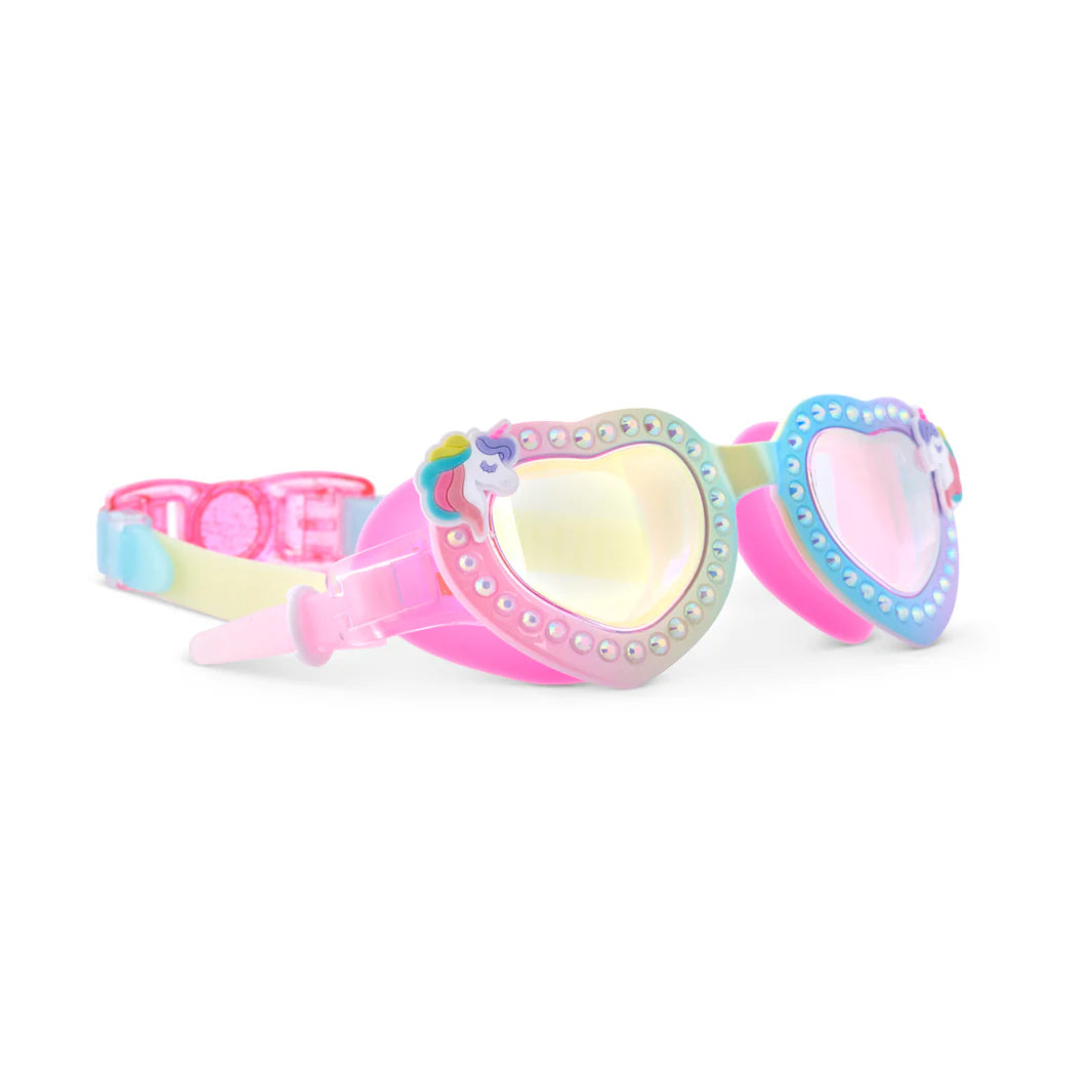Color Burst Rainbow Uni Glow Swim Goggles - Doodlebug's Children's Boutique