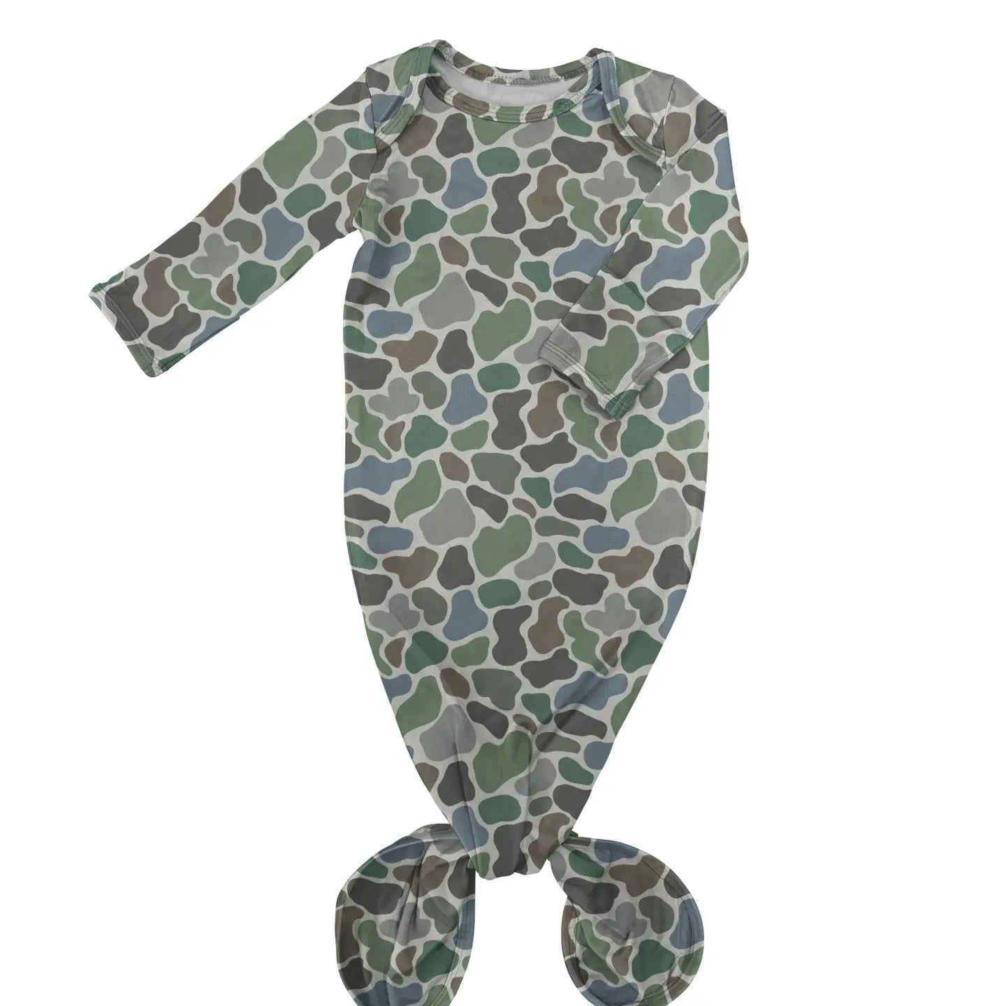 Camo Knotted Gown - Doodlebug's Children's Boutique