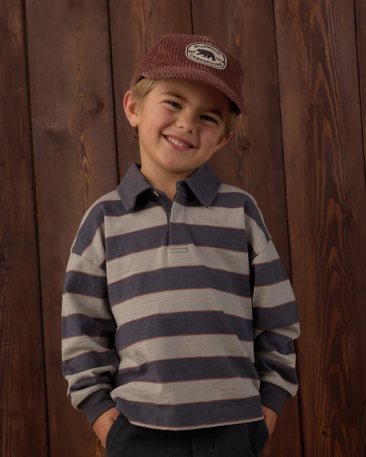 Rugby Polo in Sage Stripe