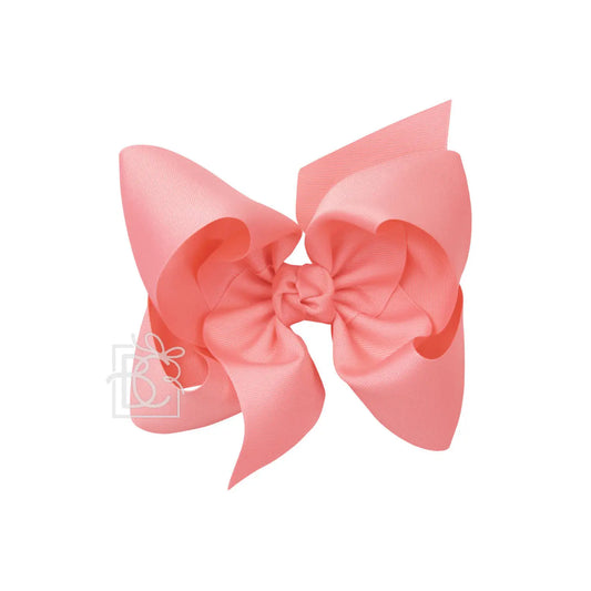 Texas Sized Bow in Shell Pink  - Doodlebug's Children's Boutique