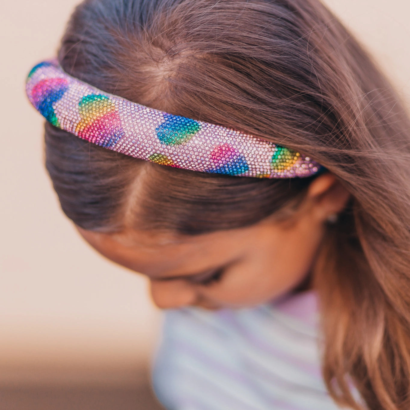 Rhinestone Heart Headband - Doodlebug's Children's Boutique