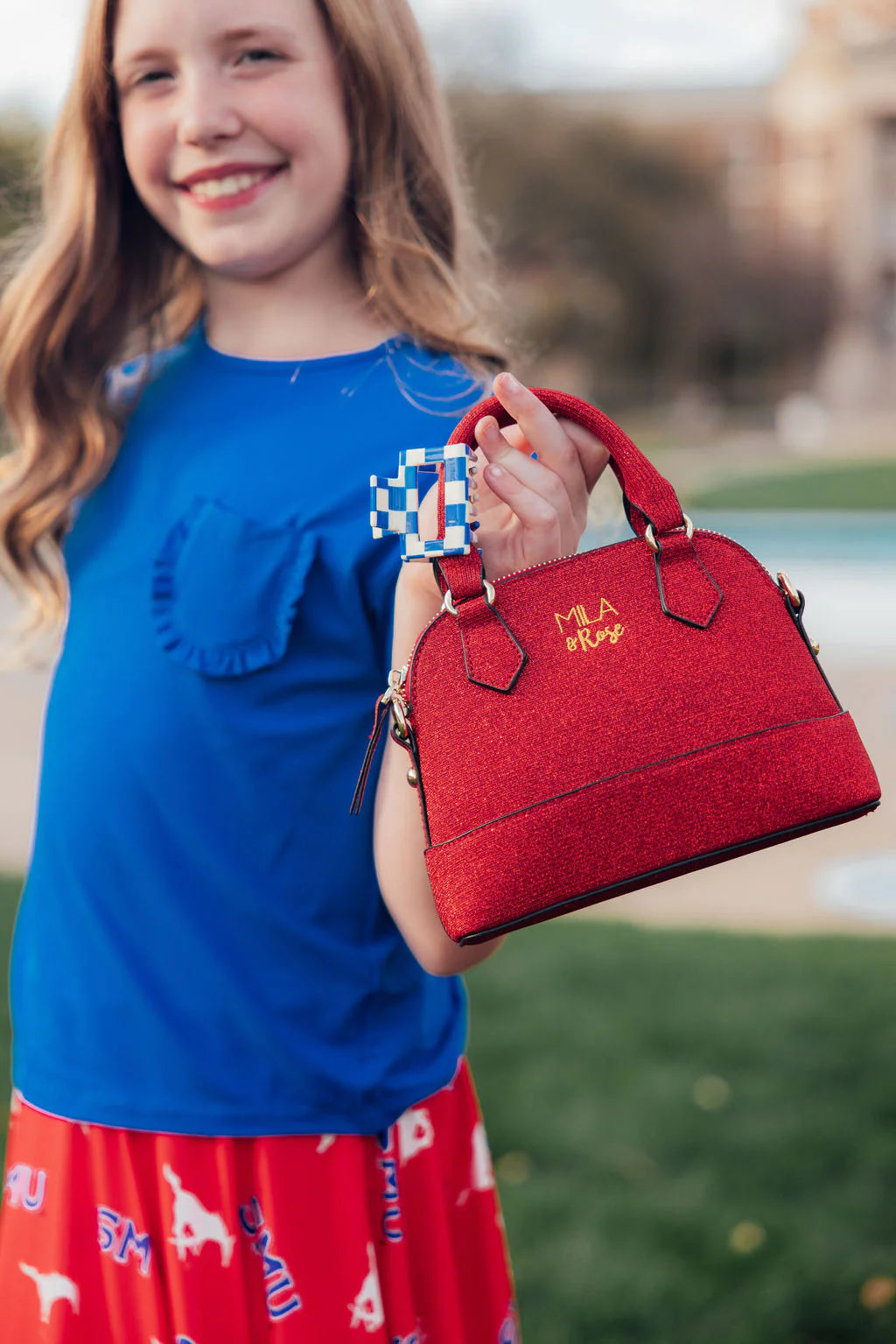 Red Shimmer Purse - Doodlebug's Children's Boutique