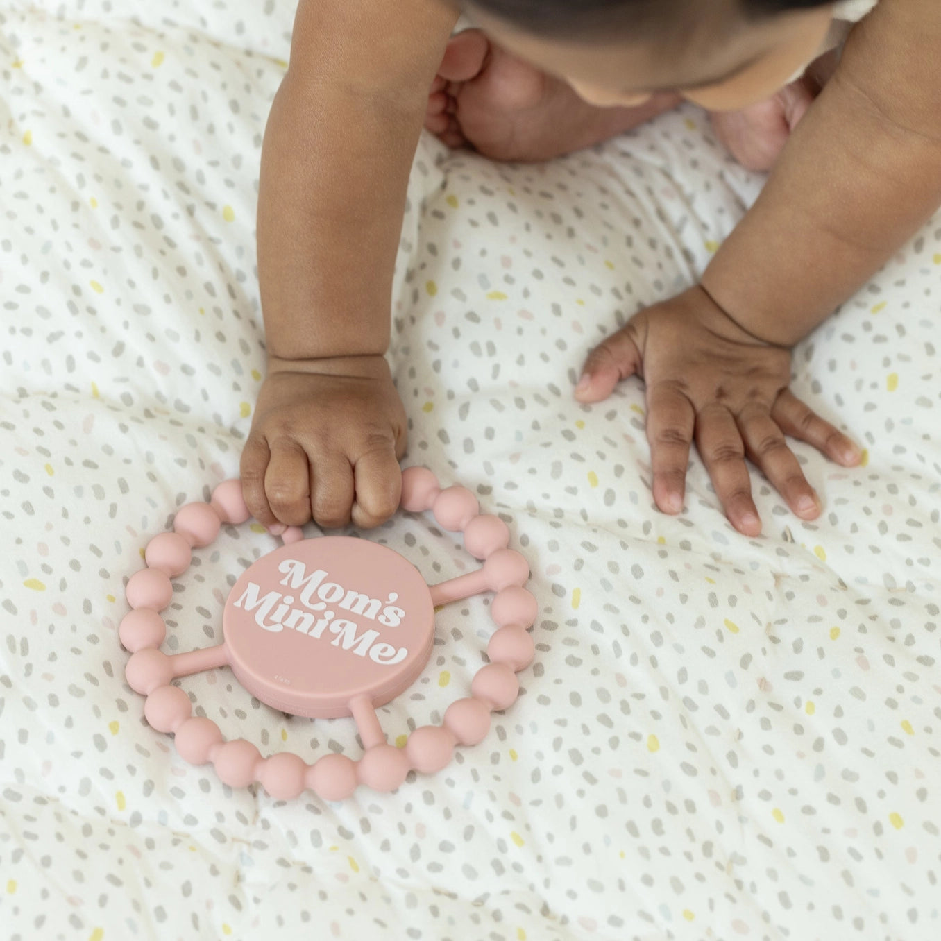 Mom's Mini Me Happy Teether - Doodlebug's Children's Boutique