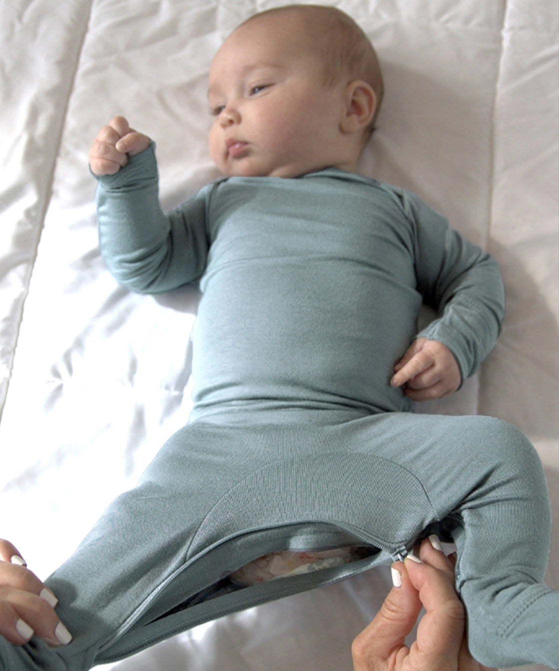 Convertible Pajama in Clover - Doodlebug's Children's Boutique