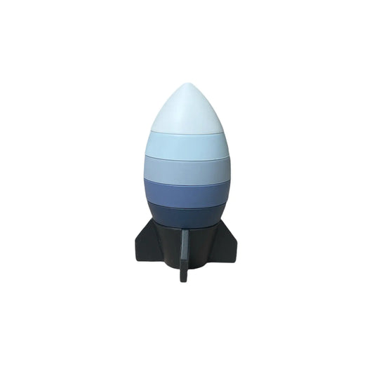 Rocket Ship Silicone Stacker  - Doodlebug's Children's Boutique