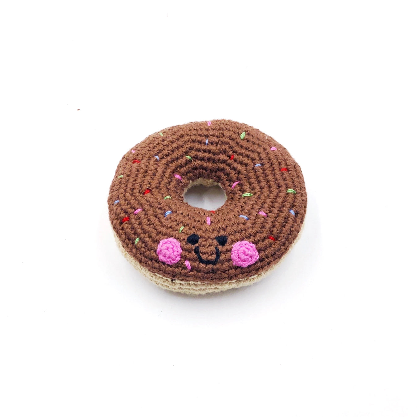 Plush Chocolate Donut Rattle  - Doodlebug's Children's Boutique