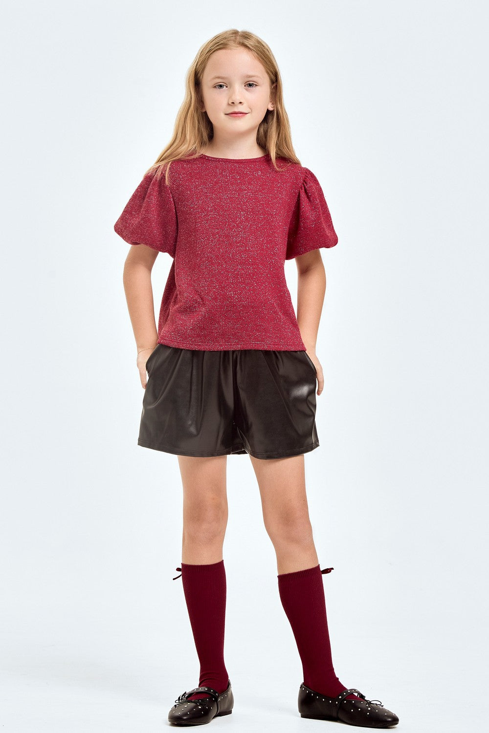 Black Faux Leather Shorts - Doodlebug's Children's Boutique