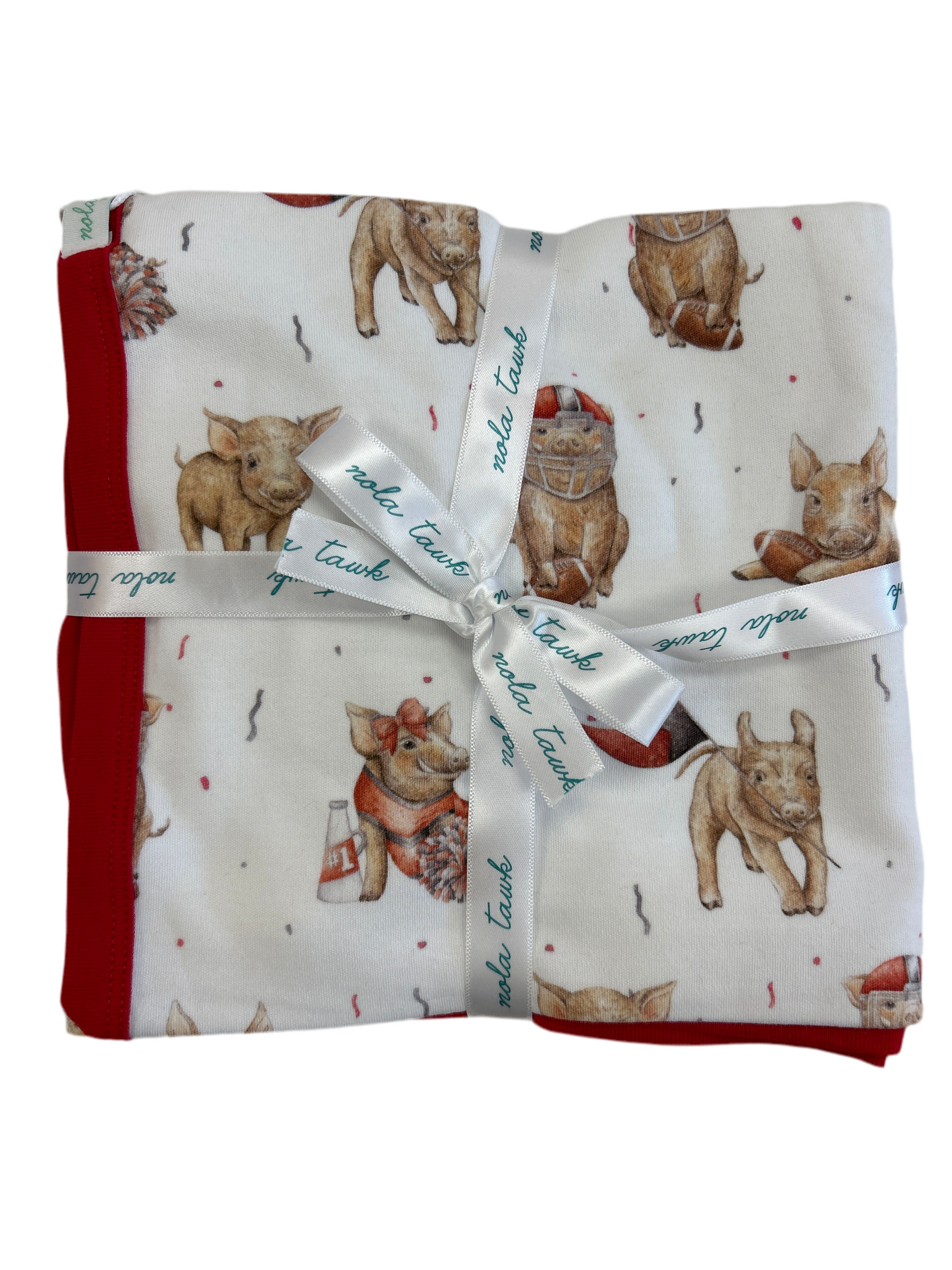 Arkansas’ MVP Organic Cotton Blanket  - Doodlebug's Children's Boutique