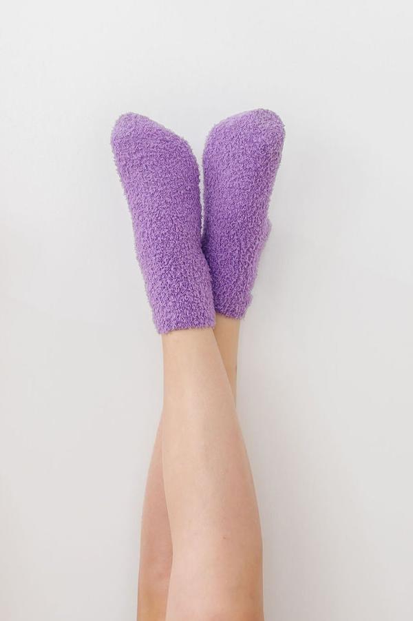 Lilac Cozy Socks - Doodlebug's Children's Boutique