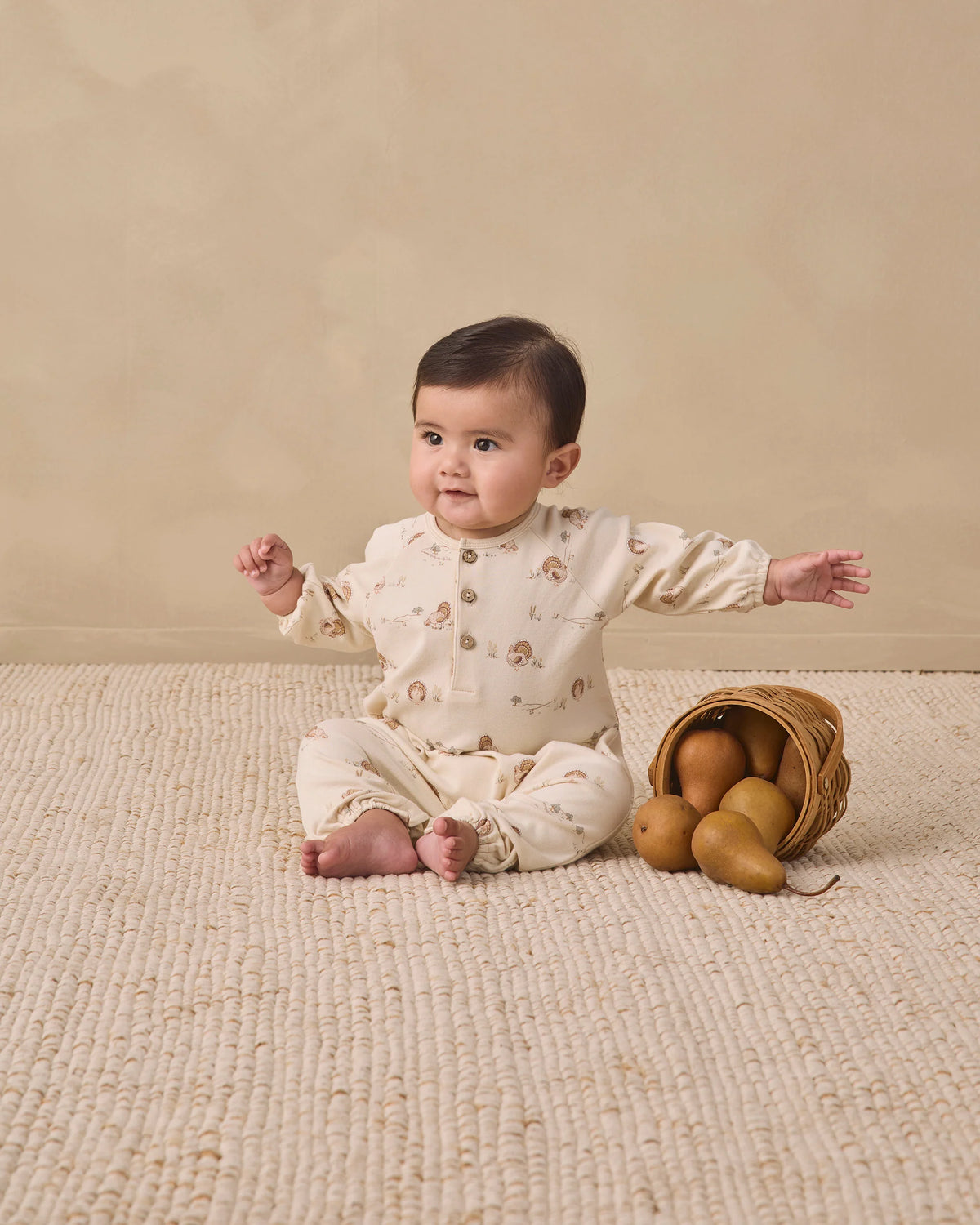 Henley Bubble Jumpsuit in Turkey - Doodlebug's Children's Boutique