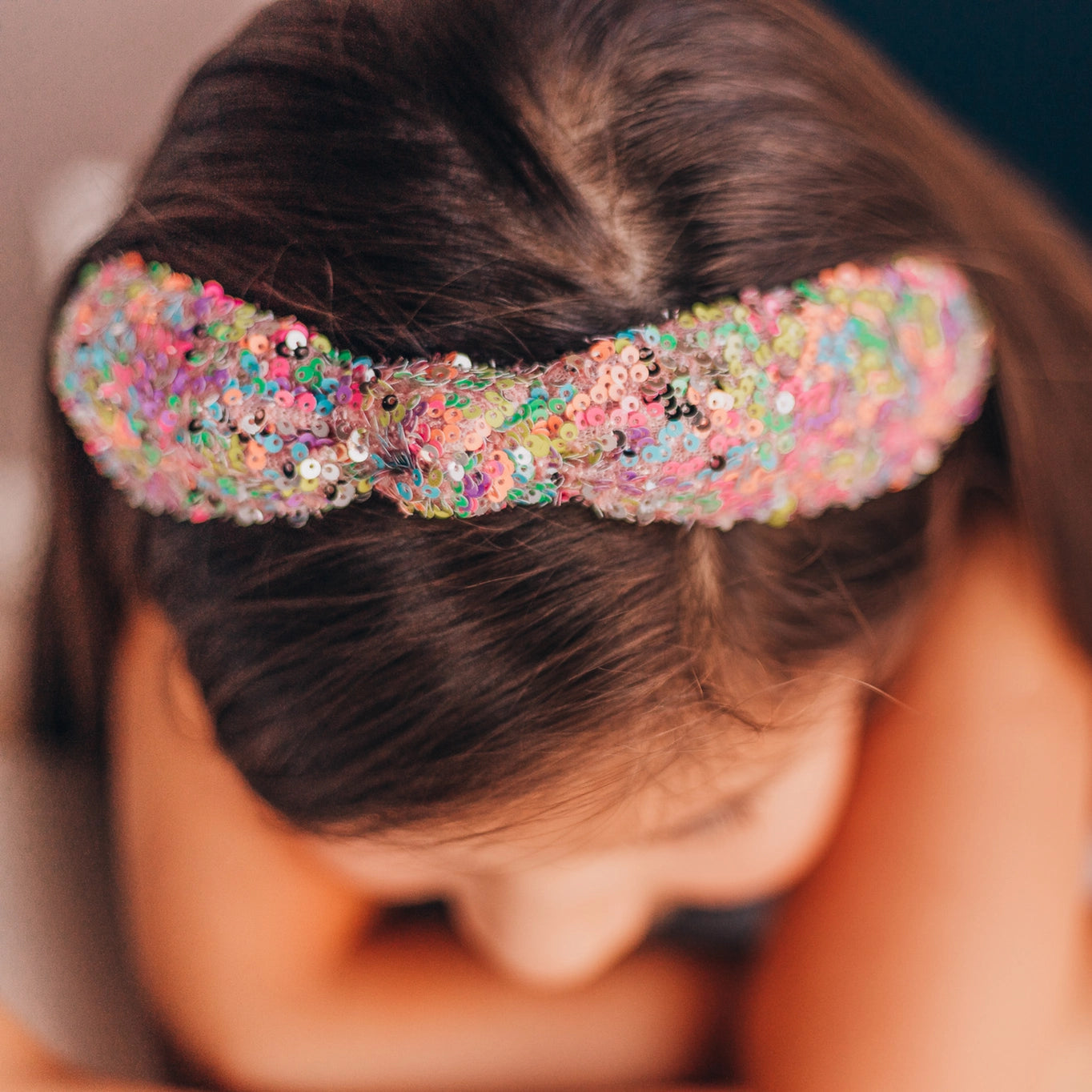 Pastel Rainbow Sequin Headband - Doodlebug's Children's Boutique