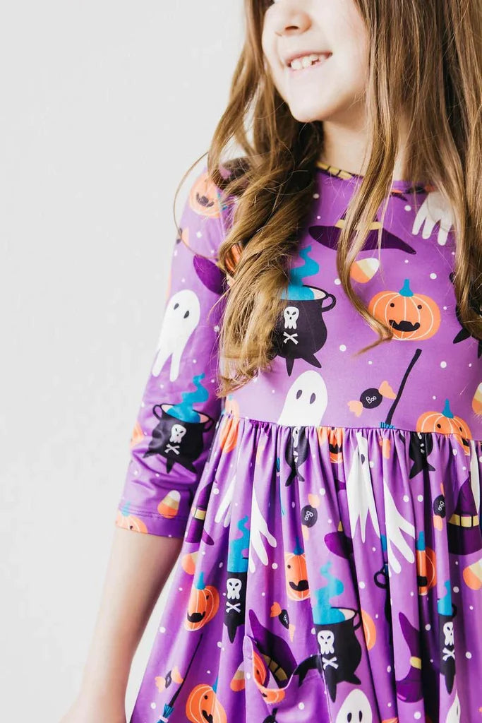 No Tricks, Just Treats Pocket Twirl Dress  - Doodlebug's Children's Boutique