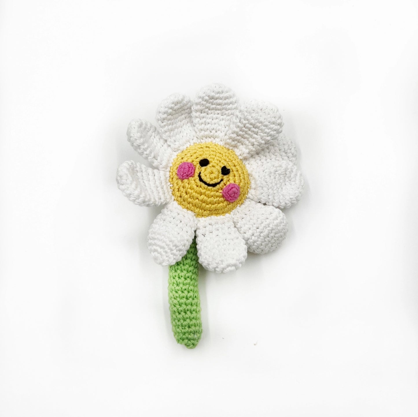Plush Daisy Flower Rattle - Doodlebug's Children's Boutique