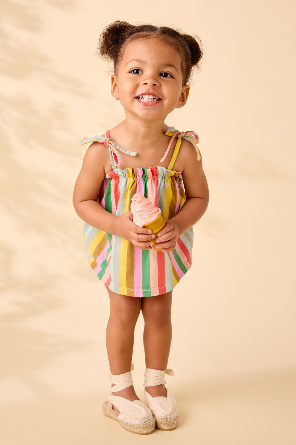 San Sabastian Stripe Tie Shoulder Set - Doodlebug's Children's Boutique