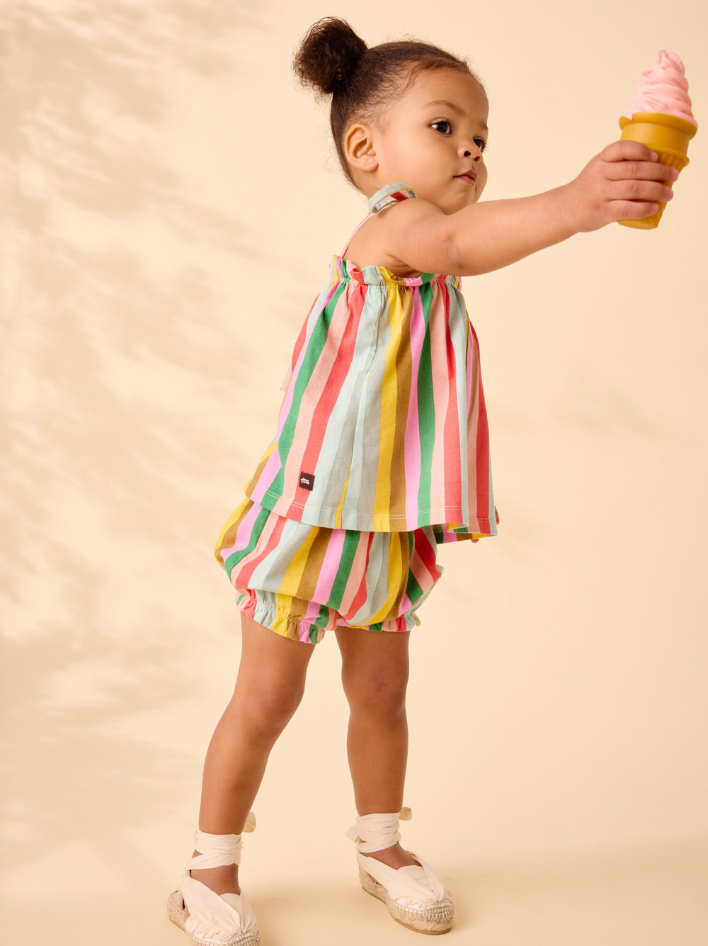 San Sabastian Stripe Tie Shoulder Set - Doodlebug's Children's Boutique