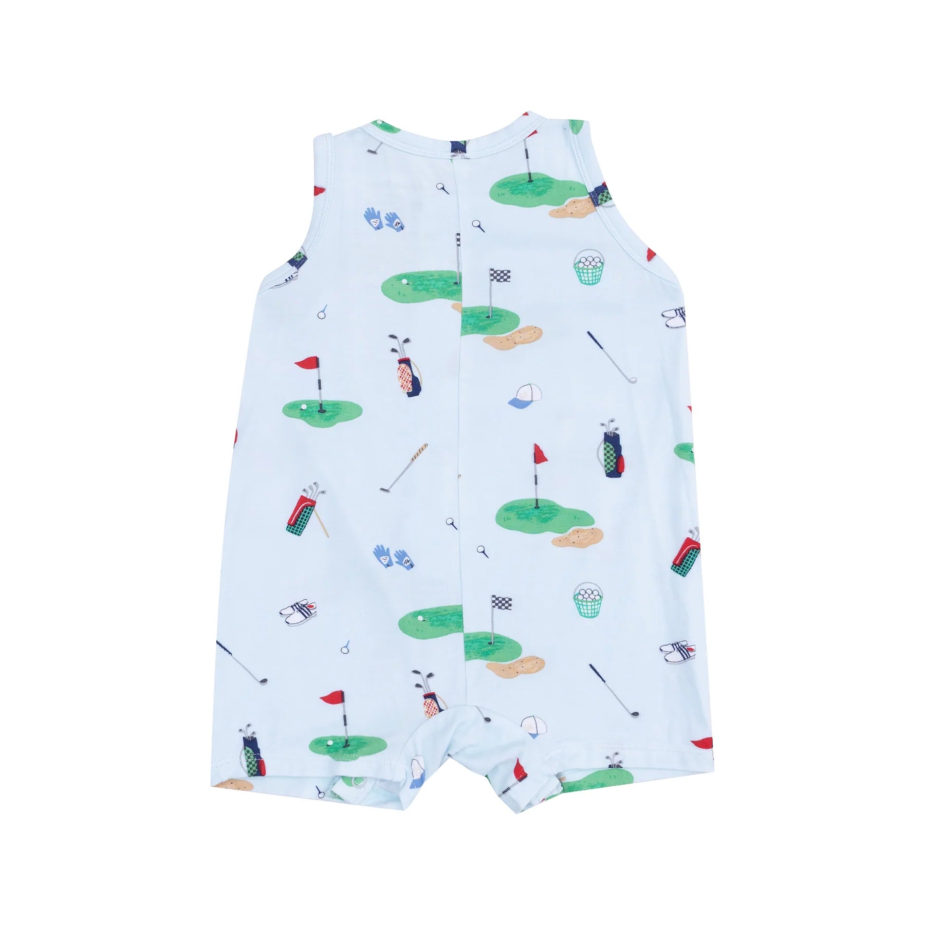 Sleeveless Shortie Romper in Golf Things - Doodlebug's Children's Boutique