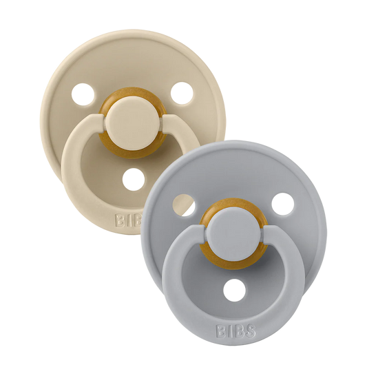 Colour Pacifier 2 Pack in Vanilla and Cloud