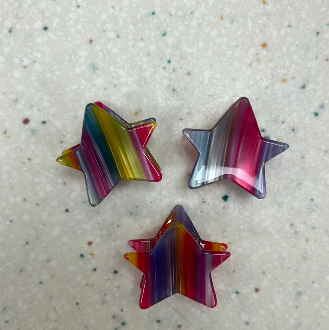 Rainbow Star Claw Clip  - Doodlebug's Children's Boutique