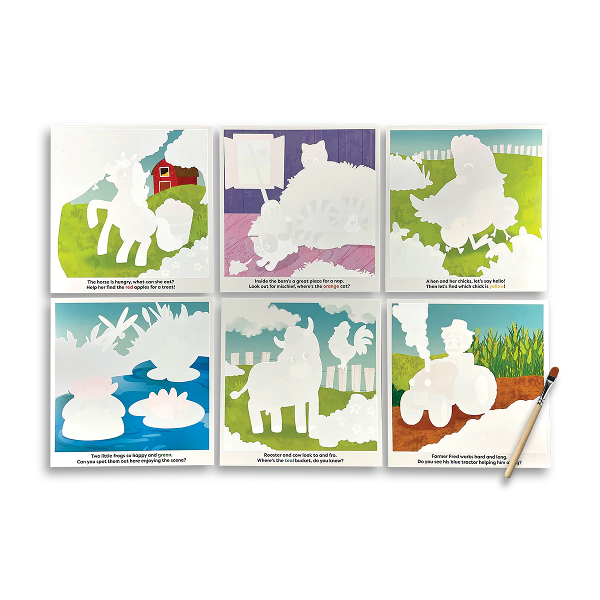 On the Farm Water Amaze Water Reveal Boards  - Doodlebug's Children's Boutique