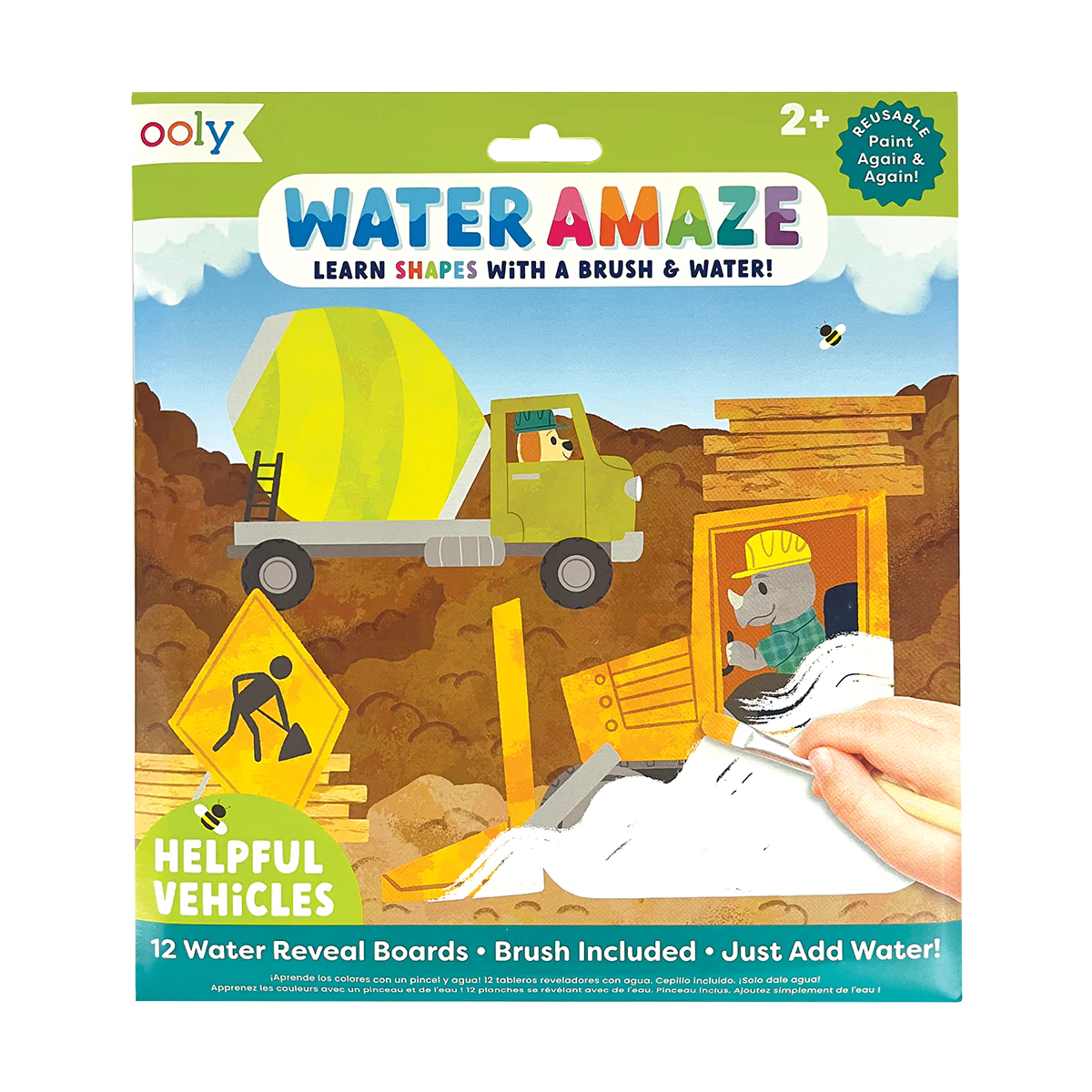 Helpful Vehicles Water Amaze Water Reveal Boards  - Doodlebug's Children's Boutique