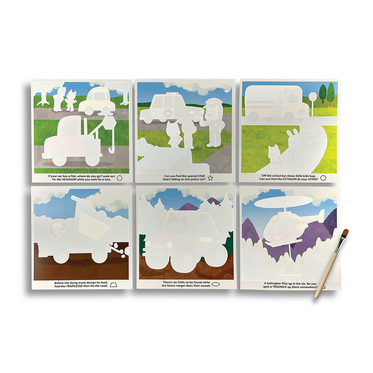 Helpful Vehicles Water Amaze Water Reveal Boards  - Doodlebug's Children's Boutique