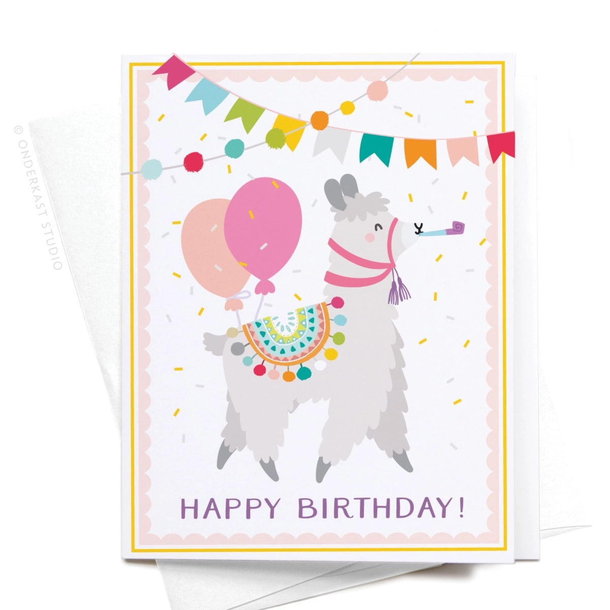 Happy Birthday LLama Greeting Card - Doodlebug's Children's Boutique