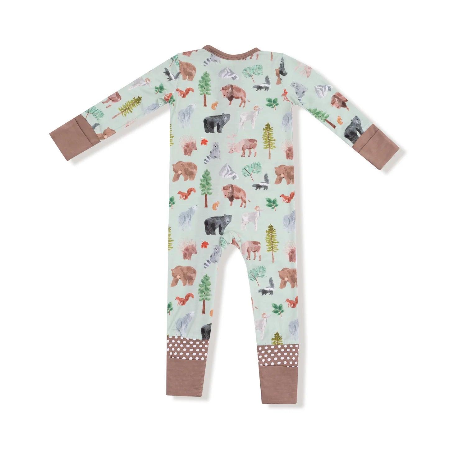 American Woodland Animals Convertible Romper - Doodlebug's Children's Boutique