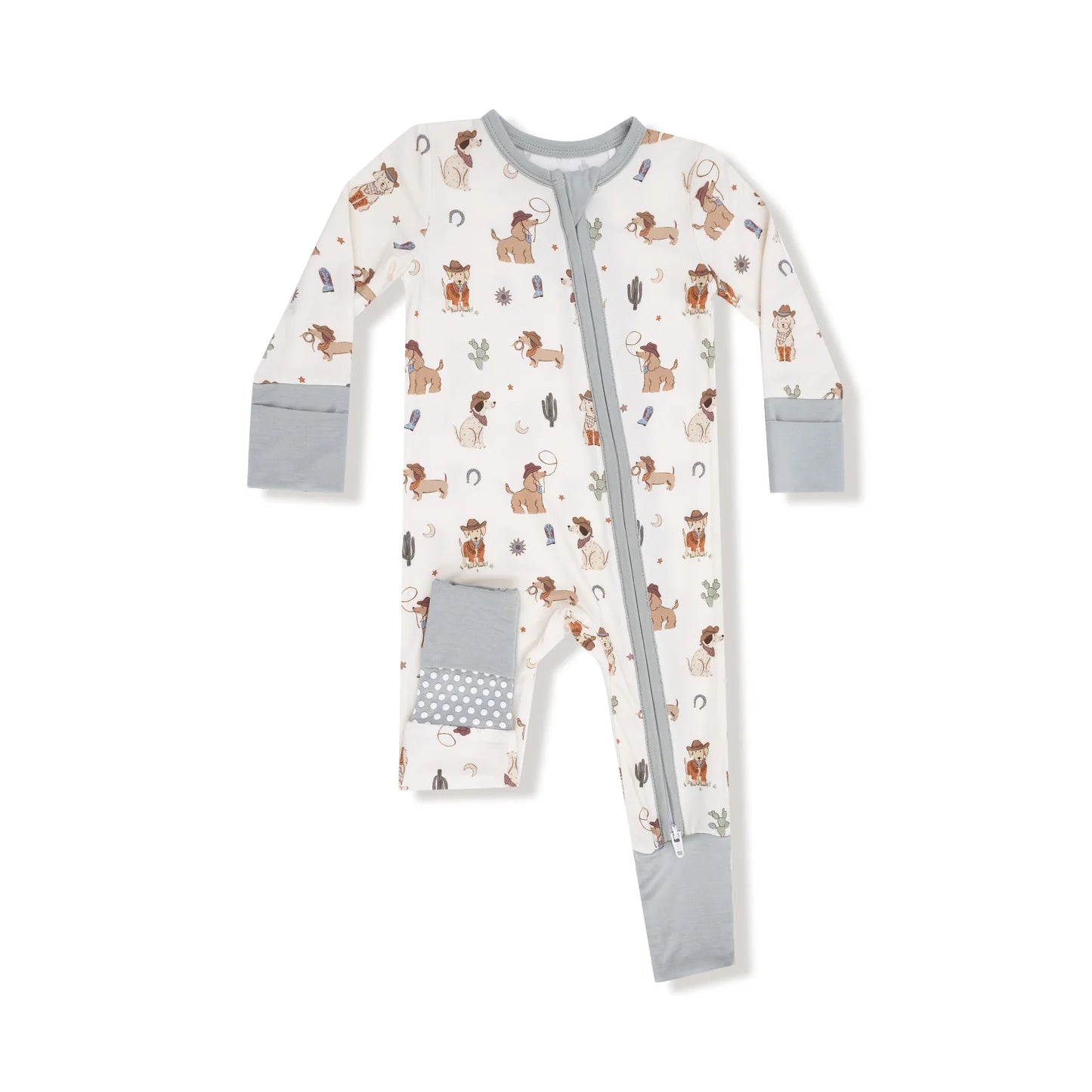 Cowboy Dogs Convertible Romper - Doodlebug's Children's Boutique