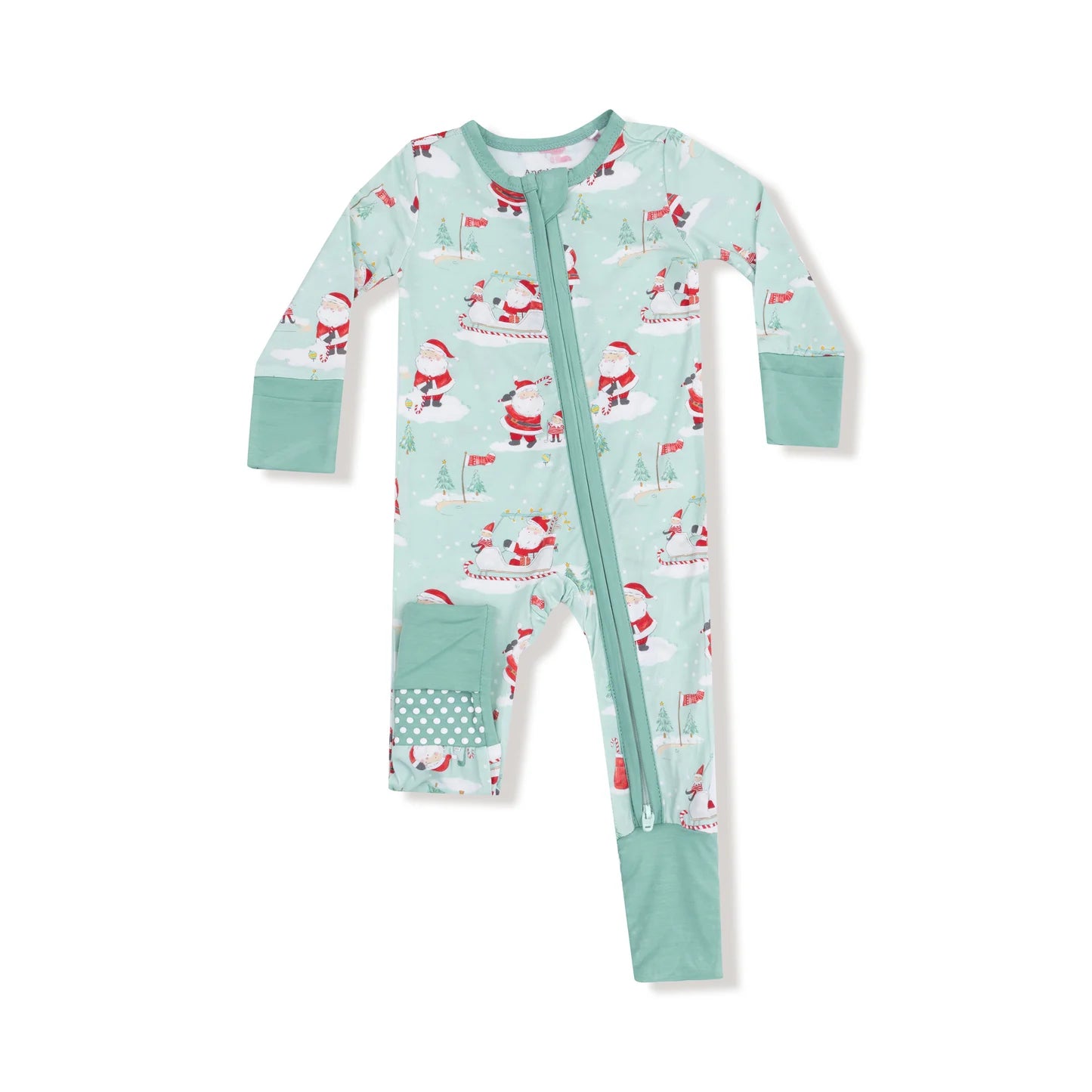 Golfing Santa & Elves Convertible Romper - Doodlebug's Children's Boutique