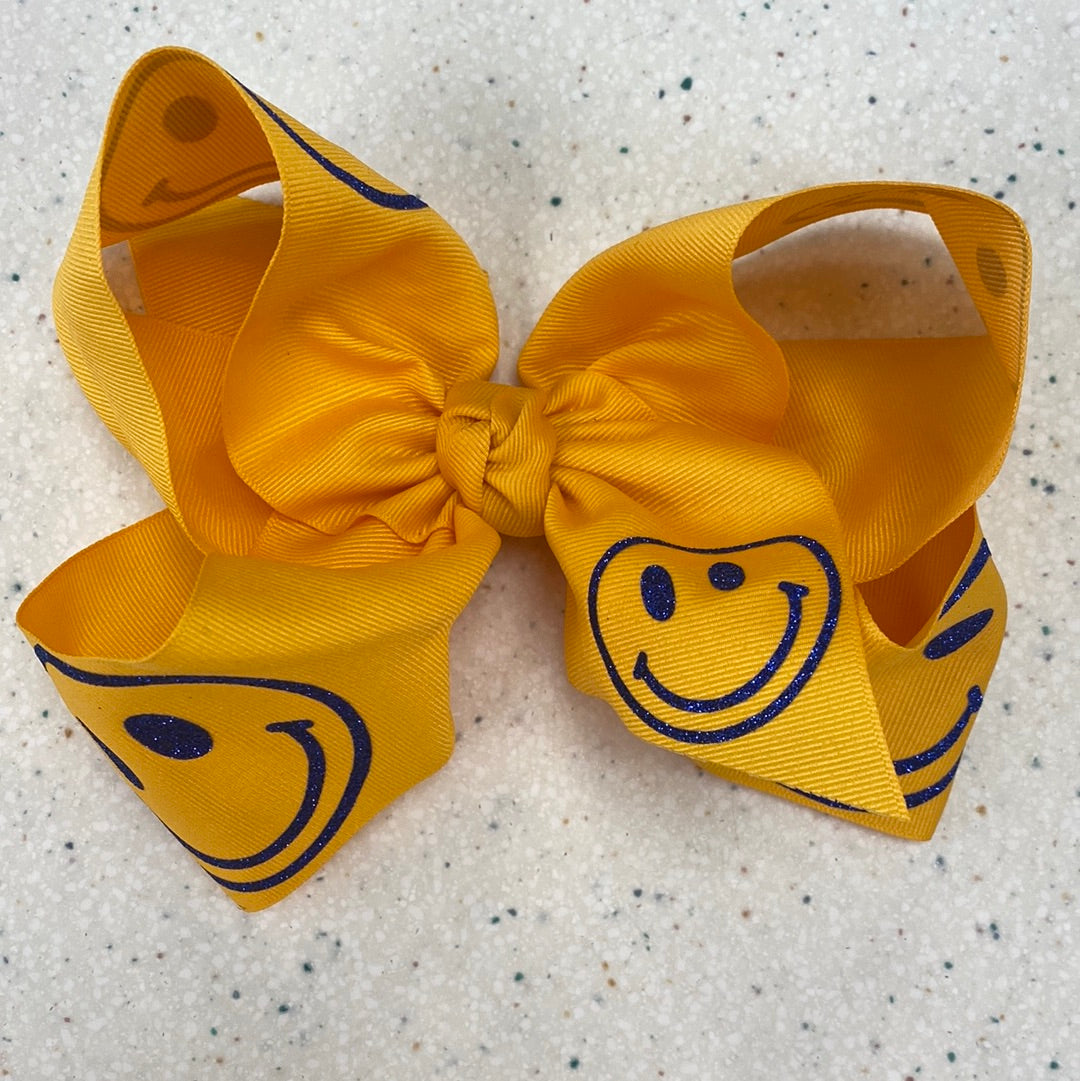 Gold Lakeside Rams Bow Smile - Doodlebug's Children's Boutique