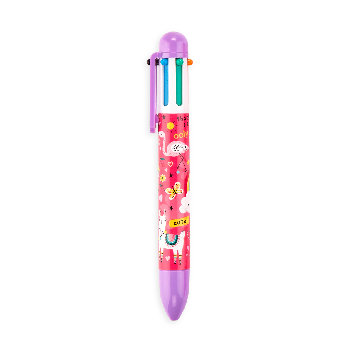 Funtastic Friends 6 Click Pen Purple - Doodlebug's Children's Boutique