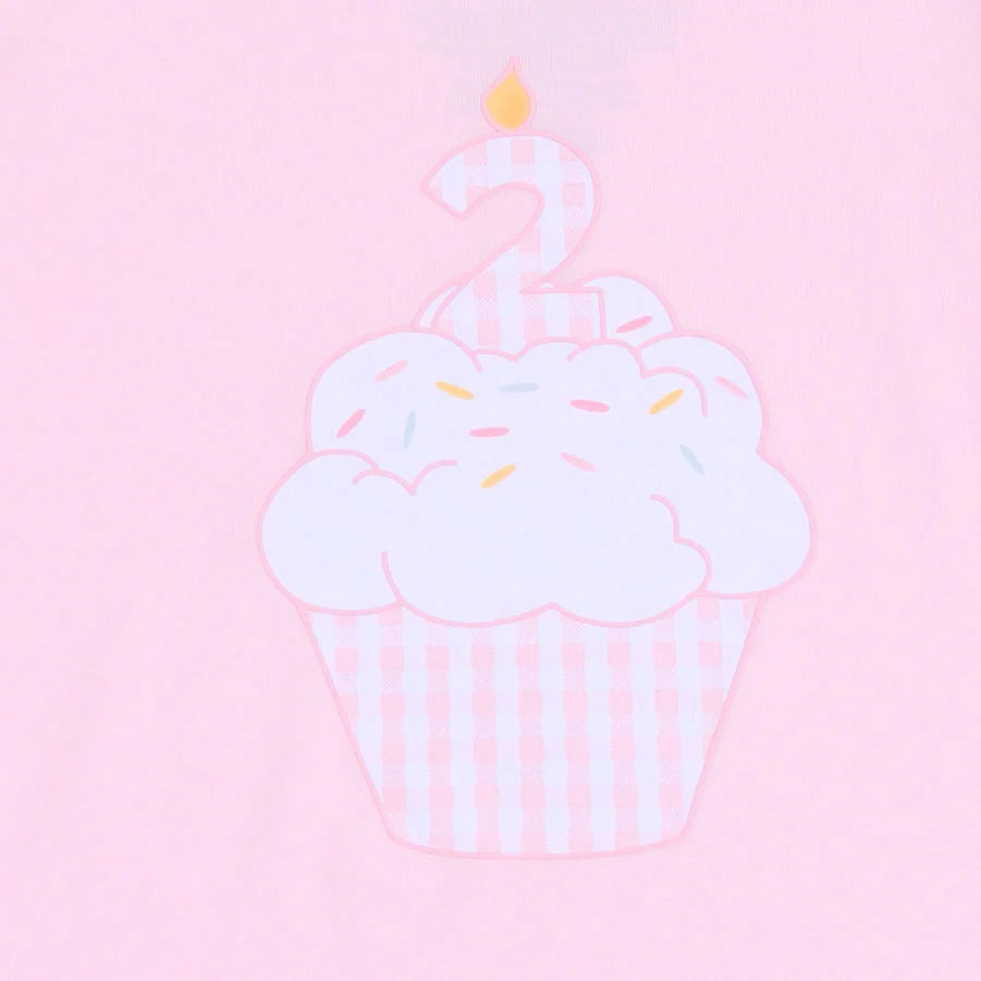 Second Birthday Pink Long Sleeve Ruffle Shirt - Doodlebug's Children's Boutique