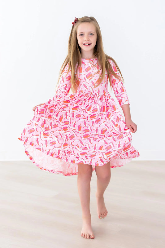Howdy Pocket Twirl Dress  - Doodlebug's Children's Boutique