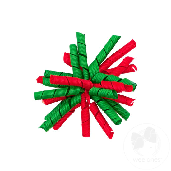 Red and Green Wiggles Bow  - Doodlebug's Children's Boutique