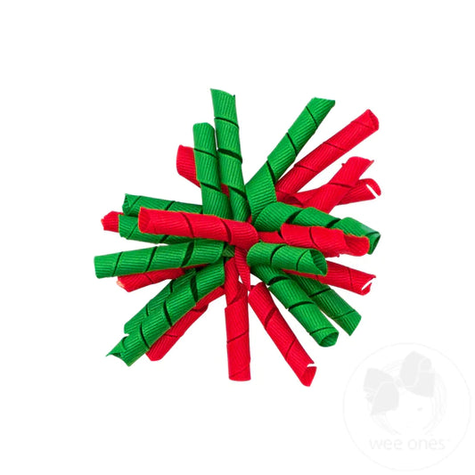 Red and Green Wiggles Bow  - Doodlebug's Children's Boutique