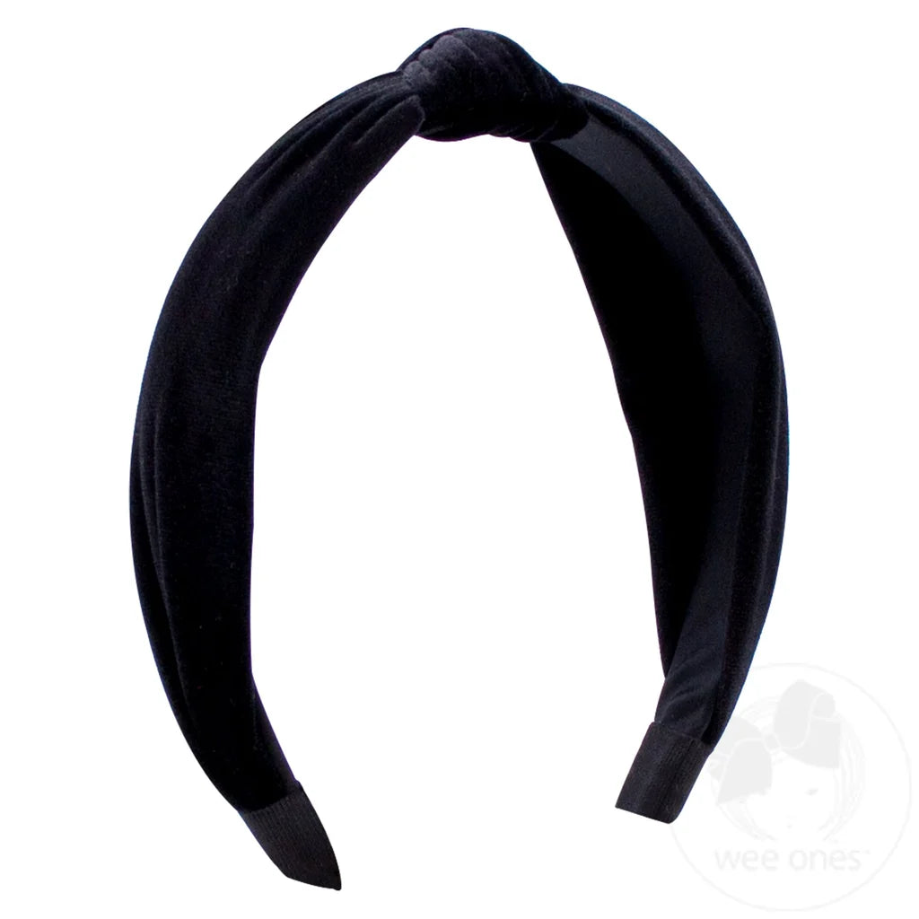 Black Velvet Knot Headband