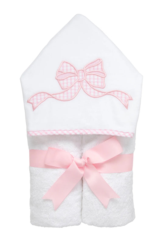Pink Bow Every Kid Towel - Doodlebug's Children's Boutique