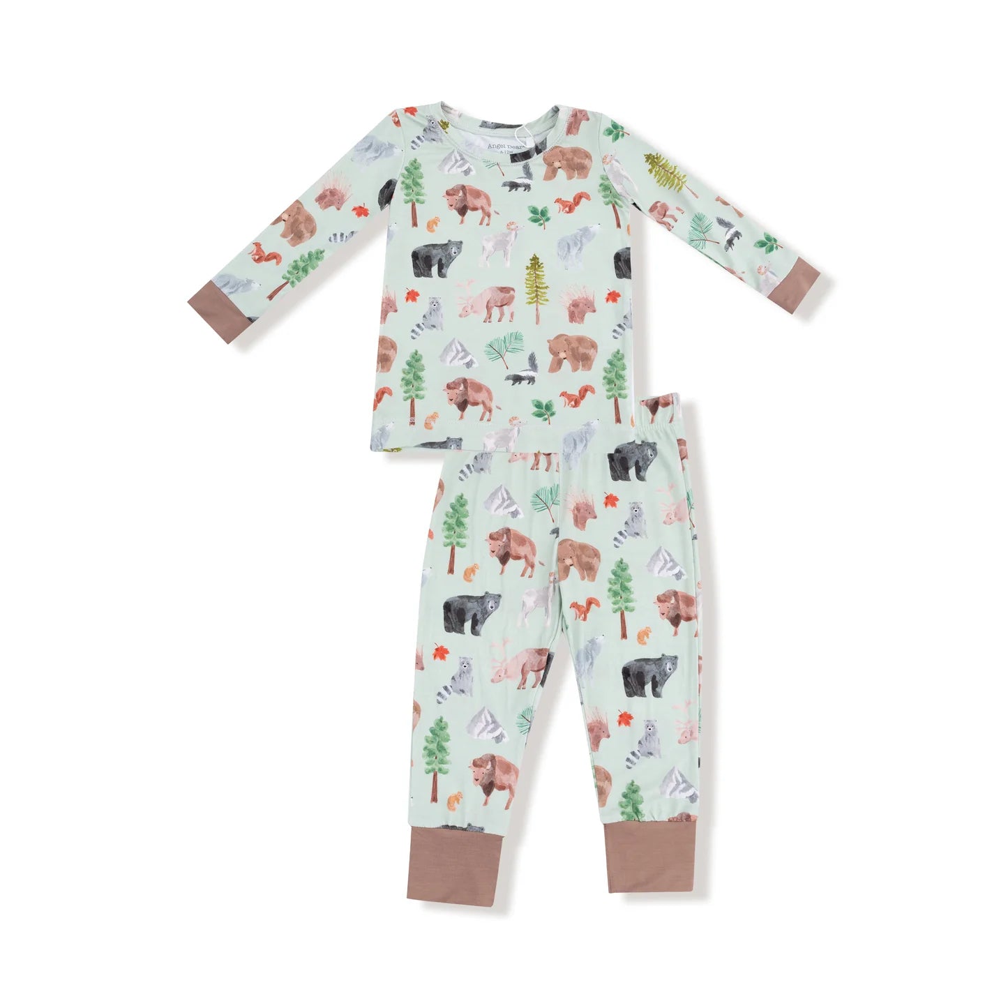 American Woodland Animals Long Sleeve Loungewear Set - Doodlebug's Children's Boutique